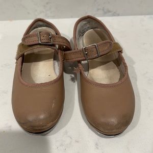 Capezio Teletone Tap Shoes size 11.5 girl